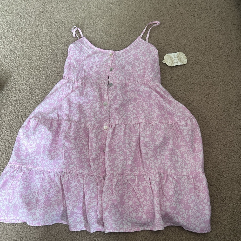 Altar'd State Pink Floral Mini Dress